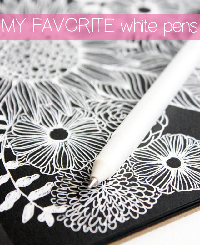 alisaburke: my favorite white pens!